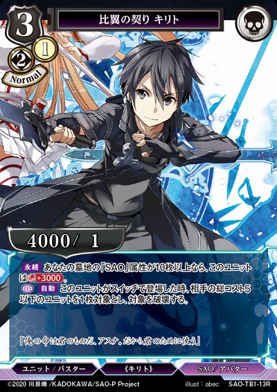 比翼の契り キリト 【SAO/TB1/13R】